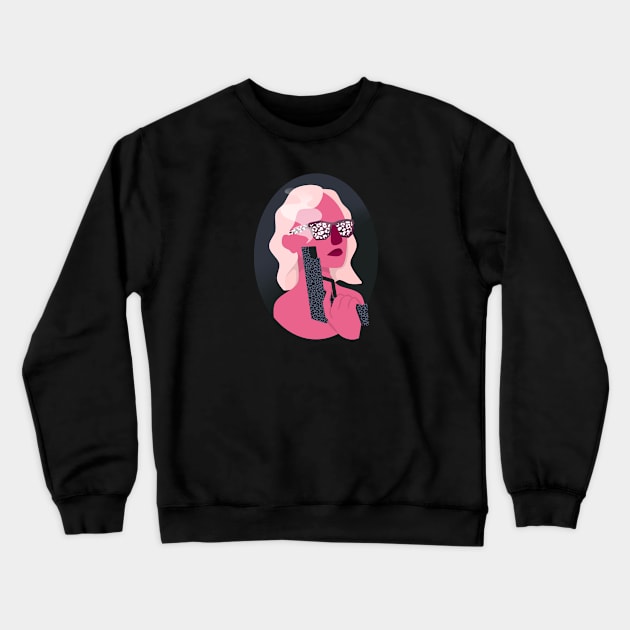 Femme Fatale Crewneck Sweatshirt by Anna.Moore.Art